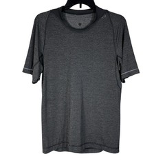Lululemon Mens Medium Bolt Tech II Shirt Short Sleeves Lightweight Reversible