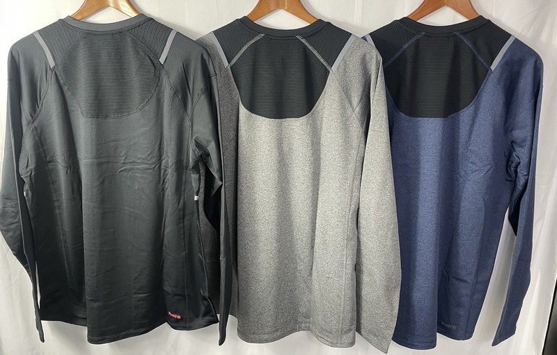 Spyder Active Men's XXL Lot of 3 Long Sleeve Shirts in Black, Gray & Blue NWT gallery