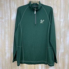 Tommy Bahama Men’s ¼ Zip Lightweight Pullover USF Bulls Size M Hunter Green