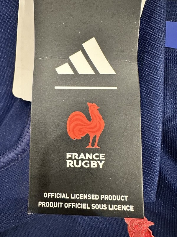 Adidas France Rugby Polo Replica Jersey 24/25 Men’s Large Blue New JG3533 gallery