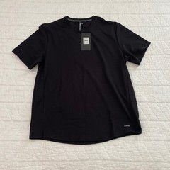 Motion Mens Black Onyx Performance Mesh Short Sleeve T-Shirt AM16KT033 L NWT