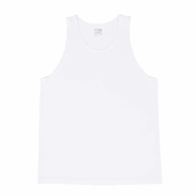 32 Degrees Cool Men's Comfort Mesh Tank, 3-Pack | White | Small gallery