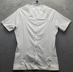 Tommie Copper Lower Back Support Compression Shirt Mens 2XL White Zinc Infused