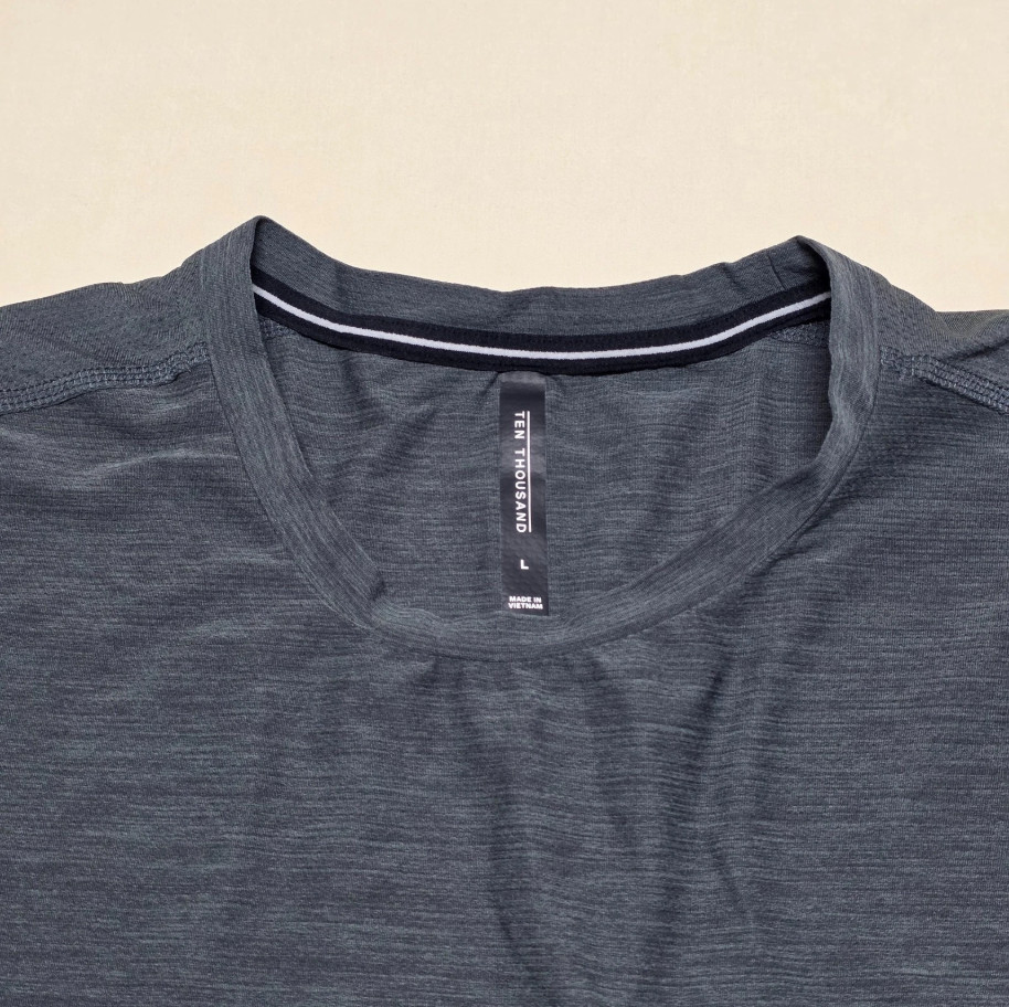 Ten Thousand Active T-Shirt Men Size Large Charcoal Performance Tee Lightweight gallery