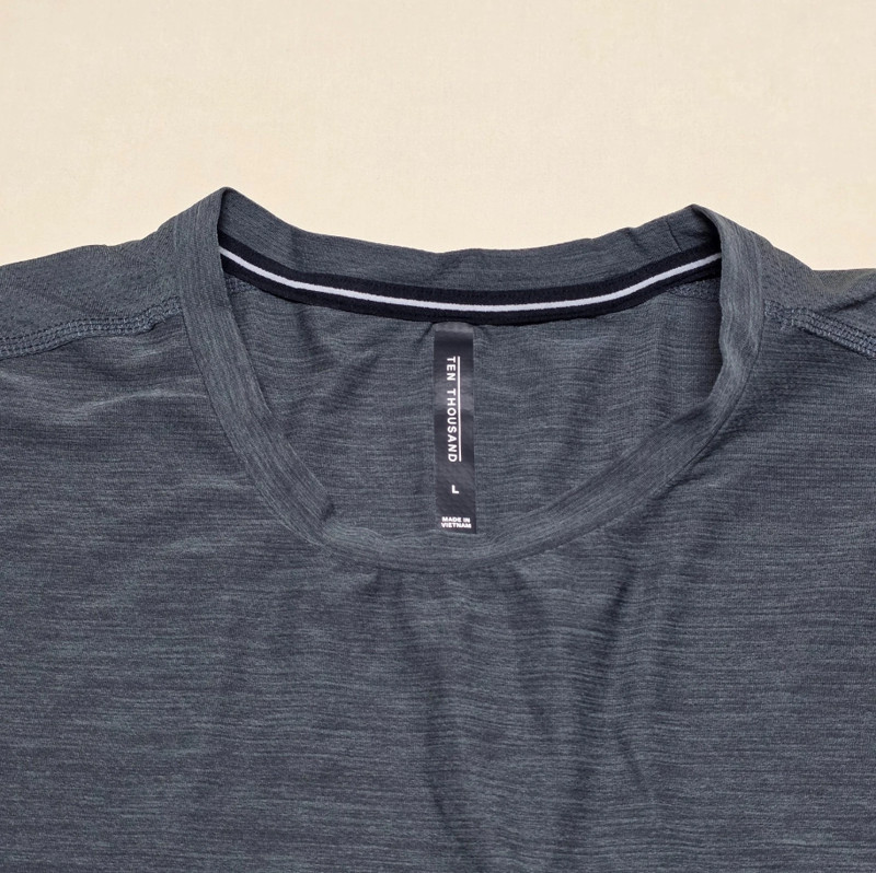 Ten Thousand Active T-Shirt Men Size Large Charcoal Performance Tee Lightweight gallery