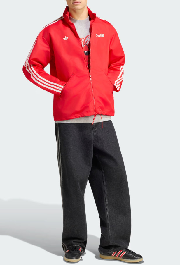 adidas x Coca-Cola Classic Sports Nylon Parka Men's Lifestyle Top AsiaFit KY2105 gallery