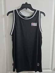 NBA Men’s Basketball Tank Top Sleeveless Jersey Black Size Medium