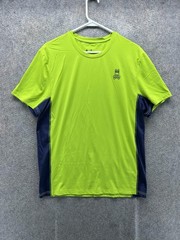 Psycho Bunny Shirt Mens Medium Green Navy Colorblock Performance Tee Top
