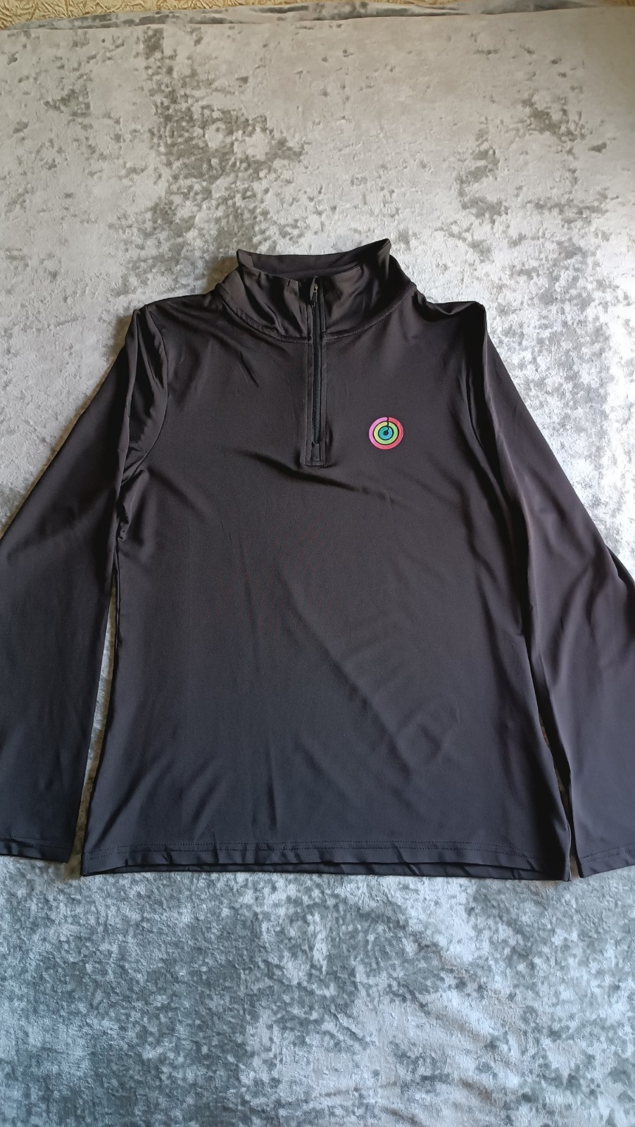 Apple Employee Close Your Rings Quarter Zip Pullover Long Sleeve Shirt size S gallery
