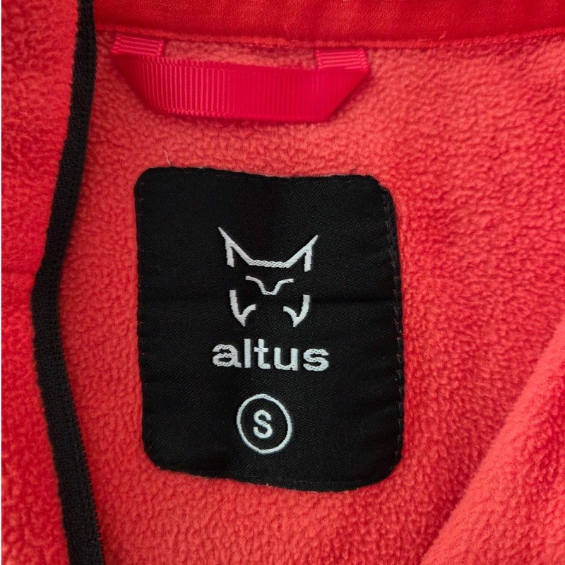 Altus Orange Fleece Quarter Zip Pullover Long Sleeve Top Size S Outdoor Hiking gallery
