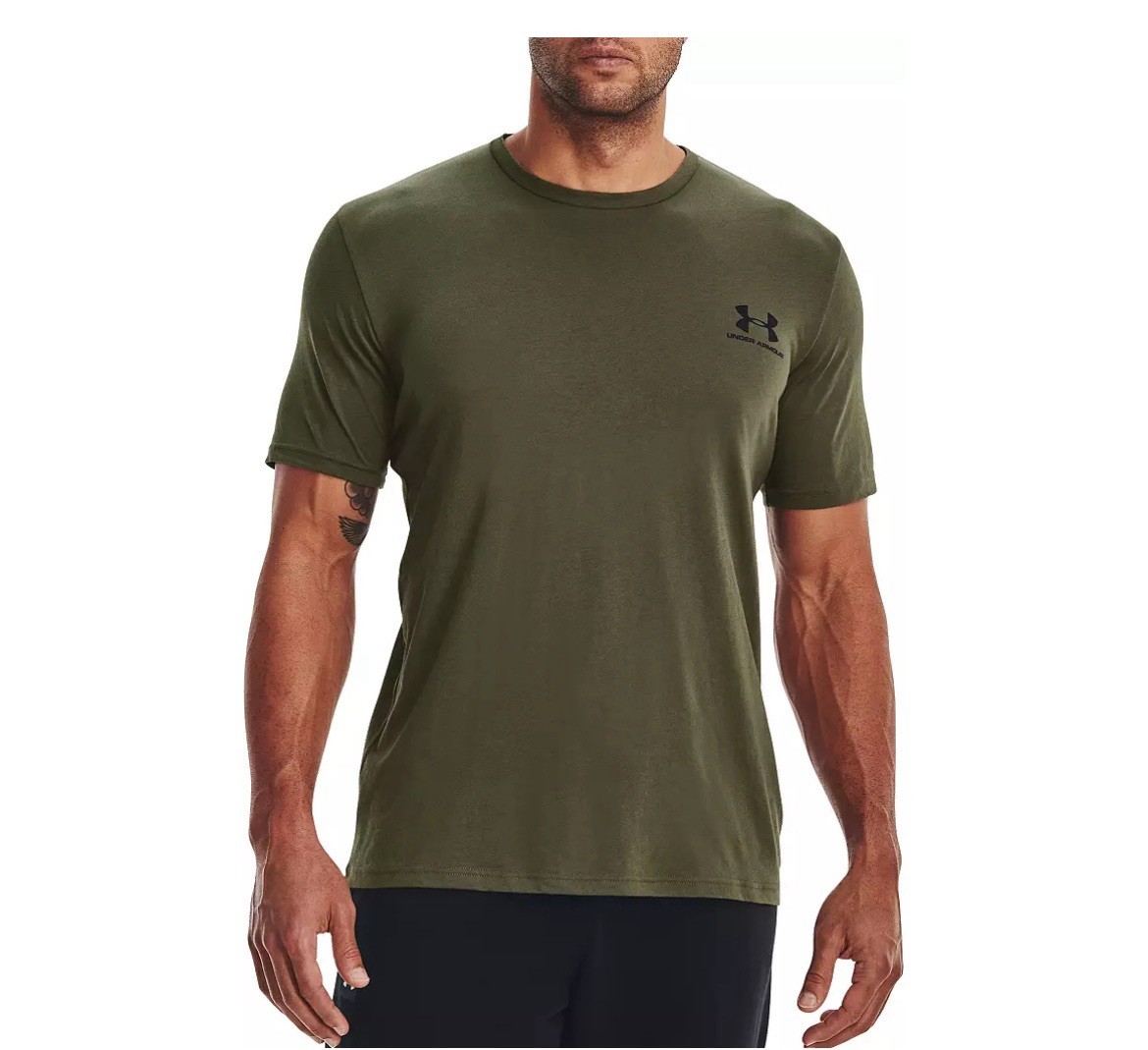 NWT Under Armour Mens HeatGear Fitted Short Sleeve Tee (Marine OD Green-SIZE M gallery