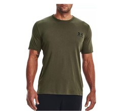 NWT Under Armour Mens HeatGear Fitted Short Sleeve Tee (Marine OD Green-SIZE M