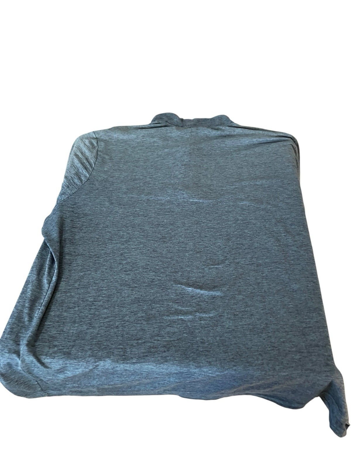Tek Gear Mens 4XB Quarter Zip Polyester Training Pullover Shirt LS Slate Blue gallery
