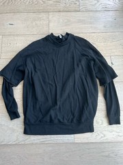 Alo Yoga Black Sweatshirt XS Long and Short Sleeve