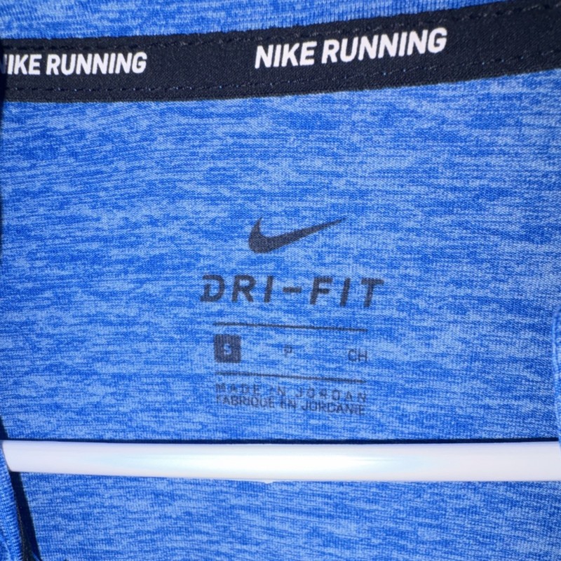 Nike Dri-FIT Athletic 1/4 Zip Pullover Blue Long Sleeve Women’s Small Running gallery