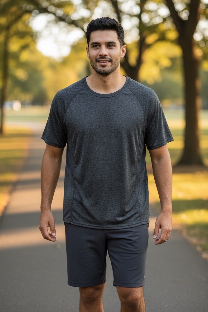 Tek Gear Cooling Shirt Unisex XL Gray Athletic Workout Performance Gym Wicking