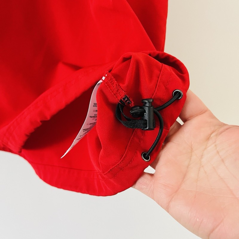 Adidas 1/4 Zip Windbreaker Pullover Short Sleeve | Red Medium gallery
