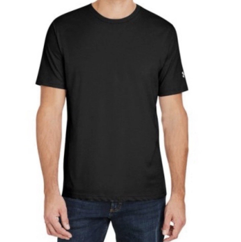 Under Armour Set Of Two (2) T-shirts Men's Training Gym Raglan 2XL Black/white gallery