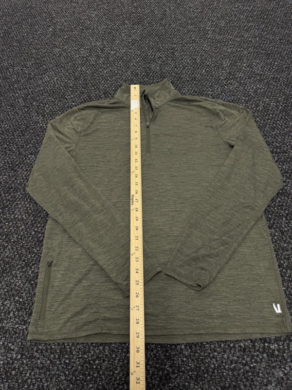 Vuori Pullover Medium Mens Ease Performance Half Zip Olive Green gallery