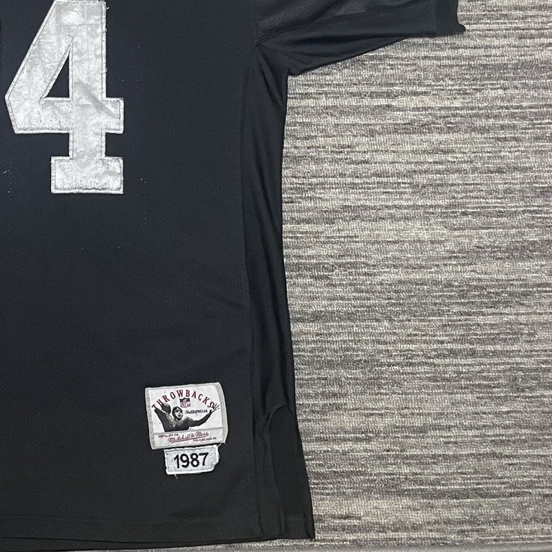 (Heavy Distress) VTG Bo Jackson Oakland Raiders Jersey Mitchell & Ness Size XL gallery