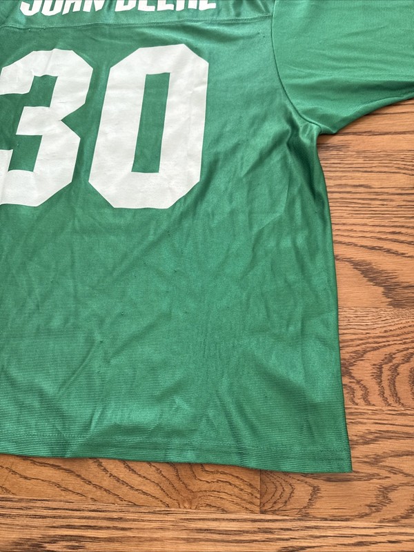 VTG John Deere Men’s 2XL Green Football Jersey Made in USA XXL gallery