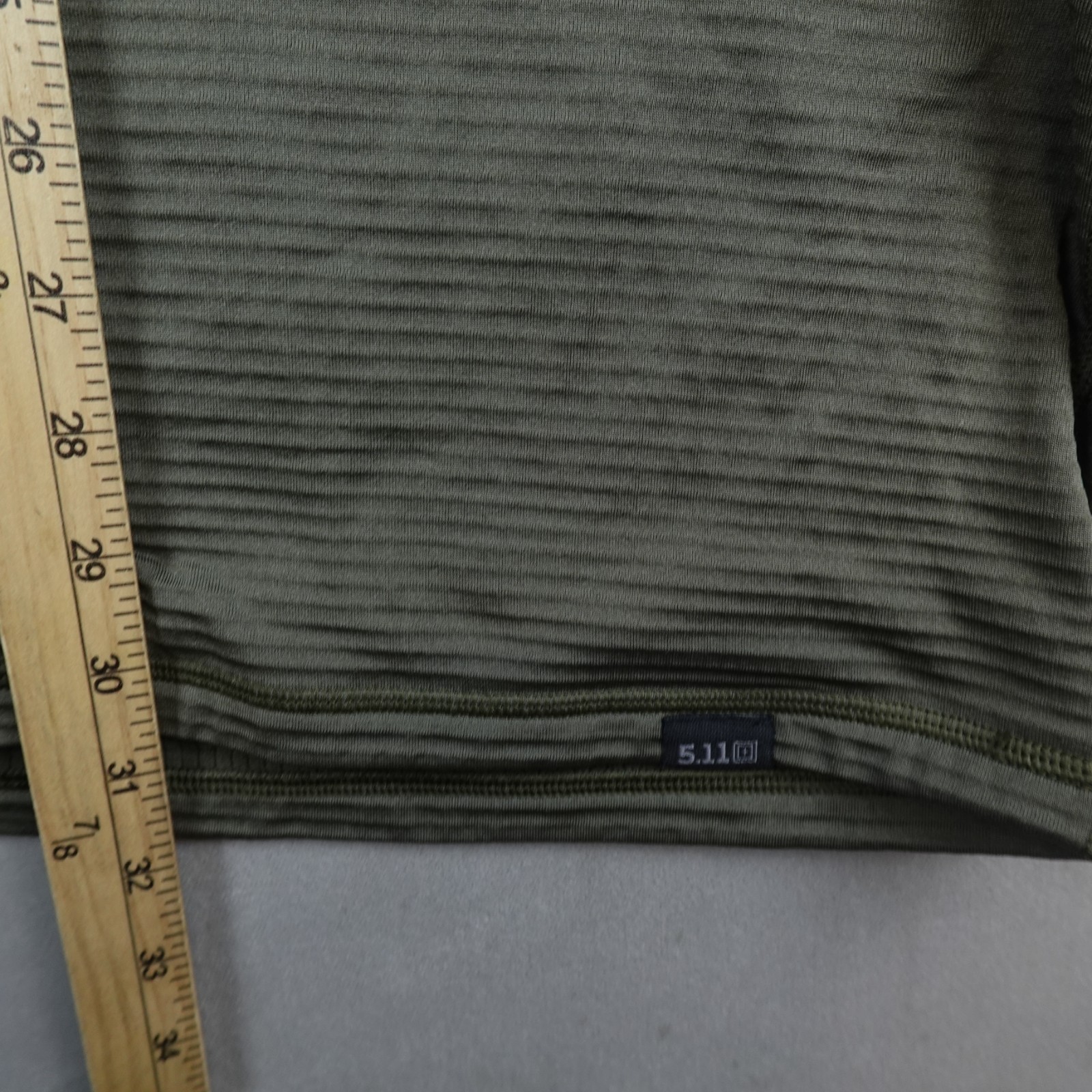 5.11 Tactical Stratos 1/4 Zip Grid Fleece Pullover Mens 2XL Olive Midlayer Shirt gallery