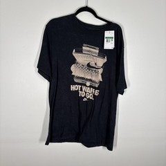 Nike Sportswear Men XL Black Vintage Wash Short Sleeve Hot Waffles To Go Tee NWT