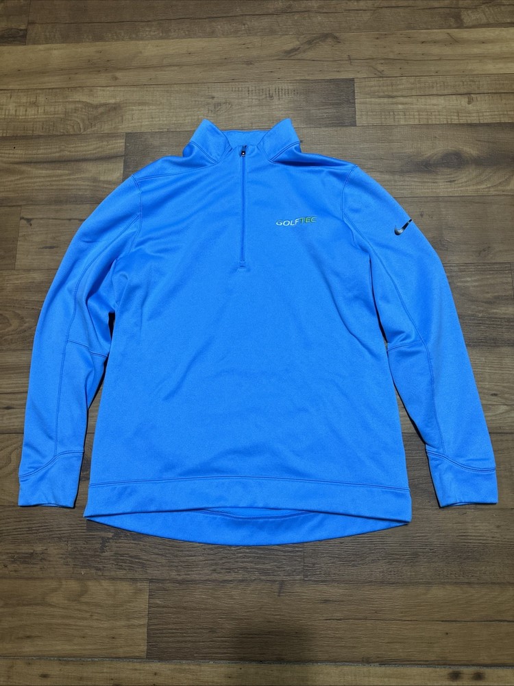 Nike 25 Yrs Patch Therma Repel Performance Golf Pullover Sweater 1/3 Zip Mens L
