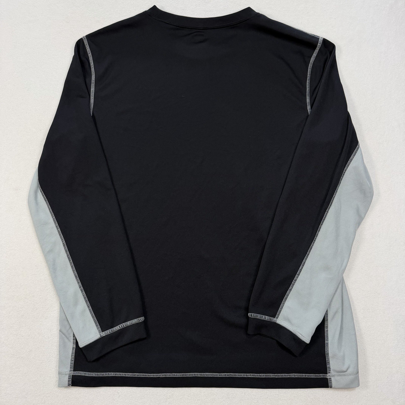 Alo Men’s Long Sleeve Shirt Lightweight Yoga XL Coolfit Black Gray gallery