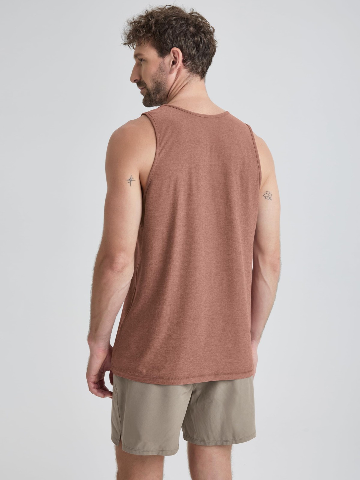 ODODOS Men's Performance Tank - odSTRATUM Tech Medium, Tamarind Heather gallery