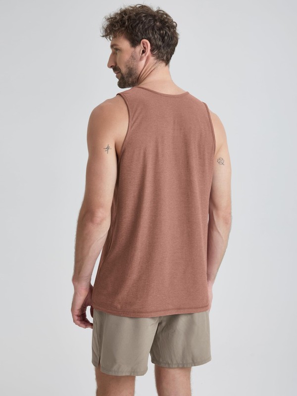 ODODOS Men's Performance Tank - odSTRATUM Tech Medium, Tamarind Heather gallery