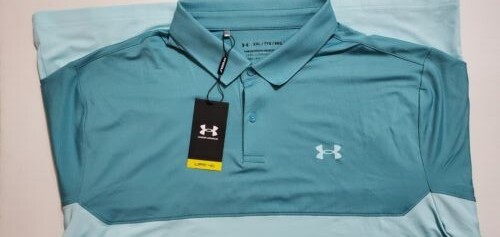 Under Armour Colorblock Performance2.0 Men's Golf Polo, Color: Cosmos, Size: XXL gallery