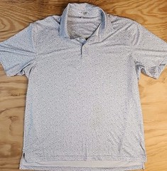 Peter Millar Summer Comfort Martini Print Golf Lightweight Polo Shirt Mens XL