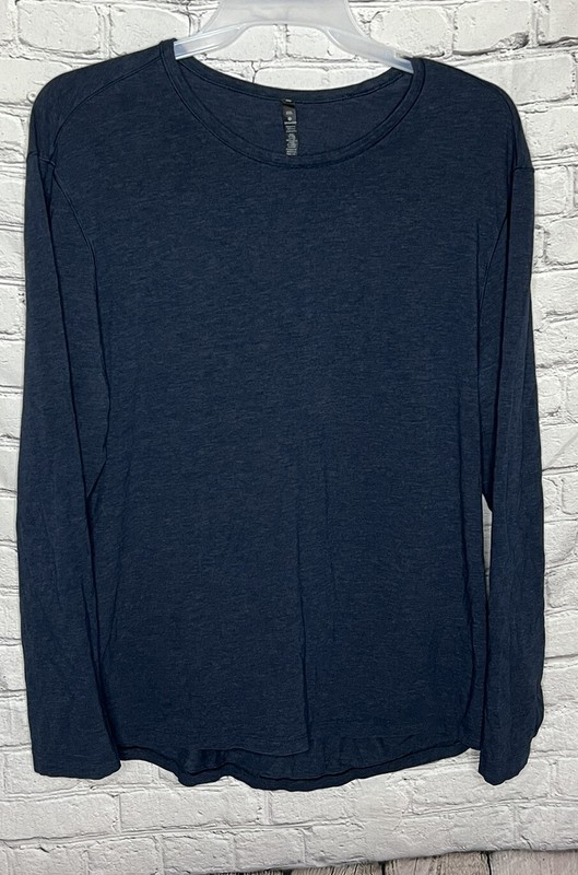 Lululemon Mens 5 Year Basic LS Pima Cotton Shirt Top Blue Sz XXL gallery