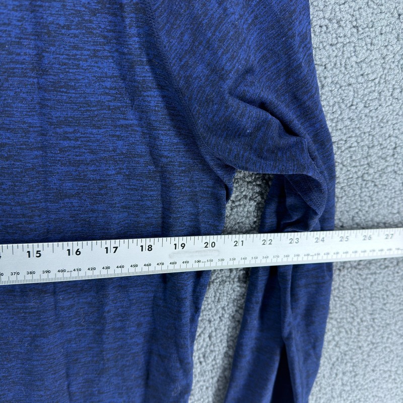Road Runner Sports 1/4 Zip Pullover Mens L Blue Heather Running Shirt Stretch gallery