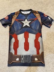 Under Armour Captain America The Avengers Compression Shirt Men Size M HeatGear