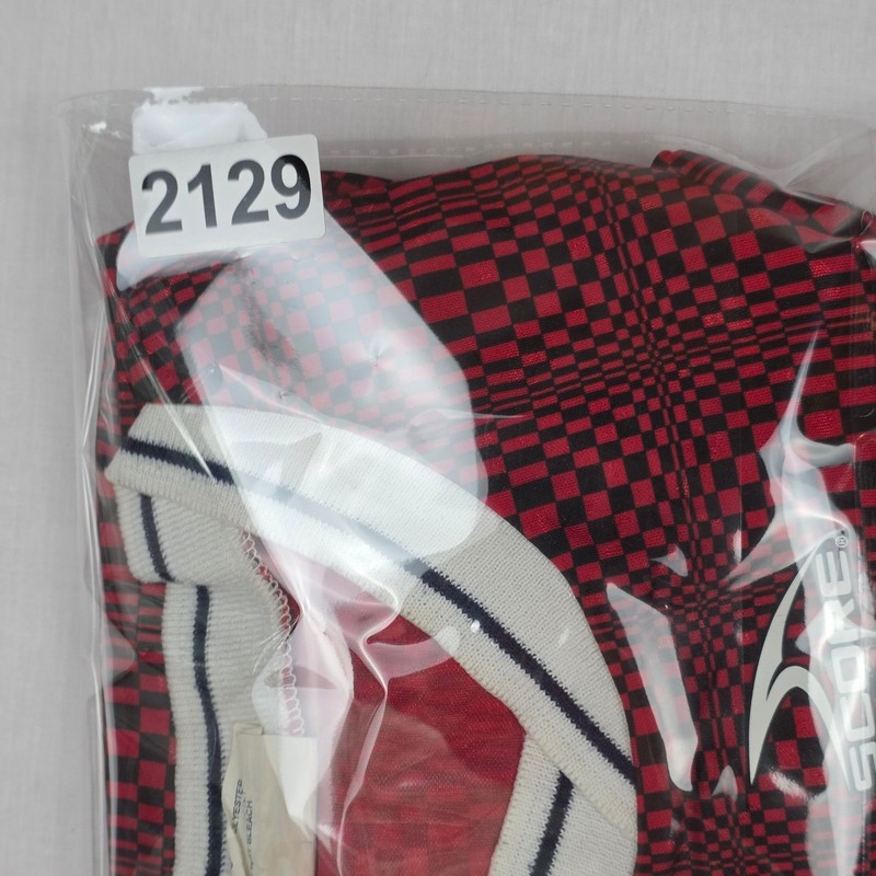 Vintage Score Goalkeeper Jersey Mens Adult Medium Red Checkered Padded gallery