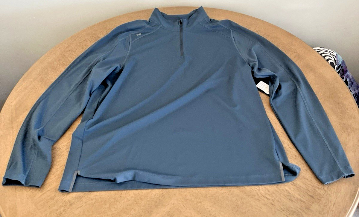 RHONE Rise 1/4 Zip Pullover Mens Large Performance Athletic Jacket Dark Teal gallery