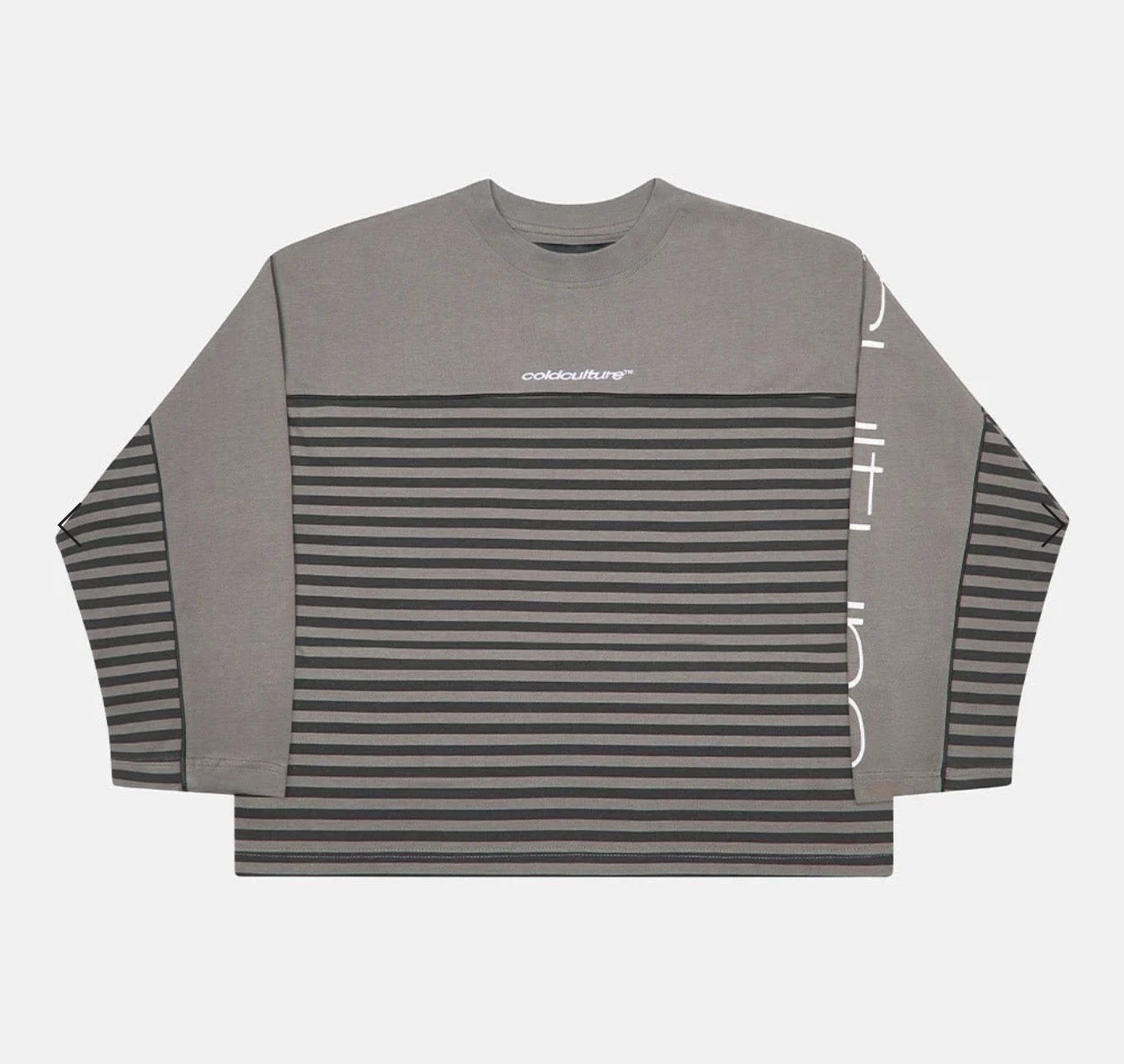 Coldculture DOUBLE SIDED LONGSLEEVE DARK GREY Size Medium🌸 gallery