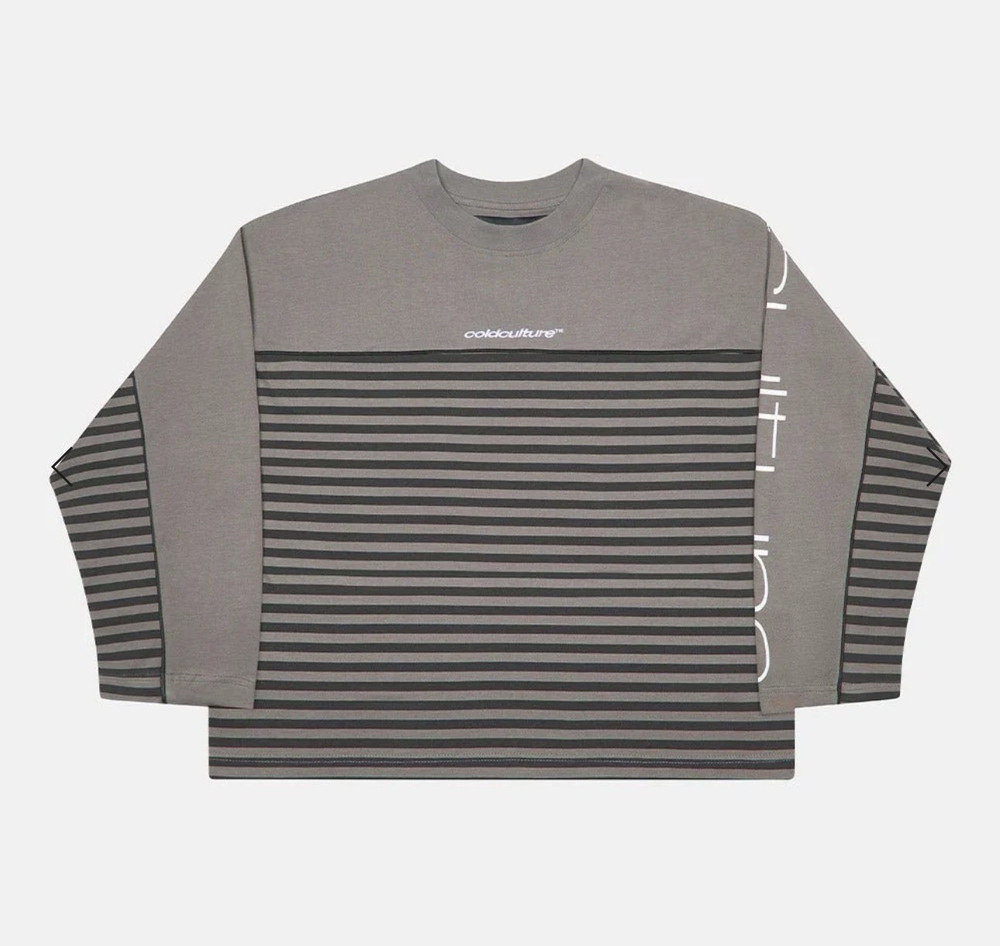 Coldculture DOUBLE SIDED LONGSLEEVE DARK GREY Size Medium🌸