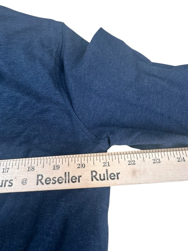 Peter Millar Collection Men's Large Cotton Silk Blend 1/4 Zip Long Sleeve Blue gallery