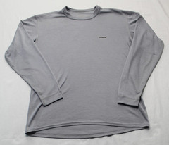 Patagonia Shirt Mens Small Gray Long Sleeve Base Layer Performance Hiking