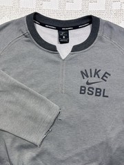 NIKE Men’s 3/4 Terry Fleece Flux Baseball Training Shirt Sz M Grey Top AA9791