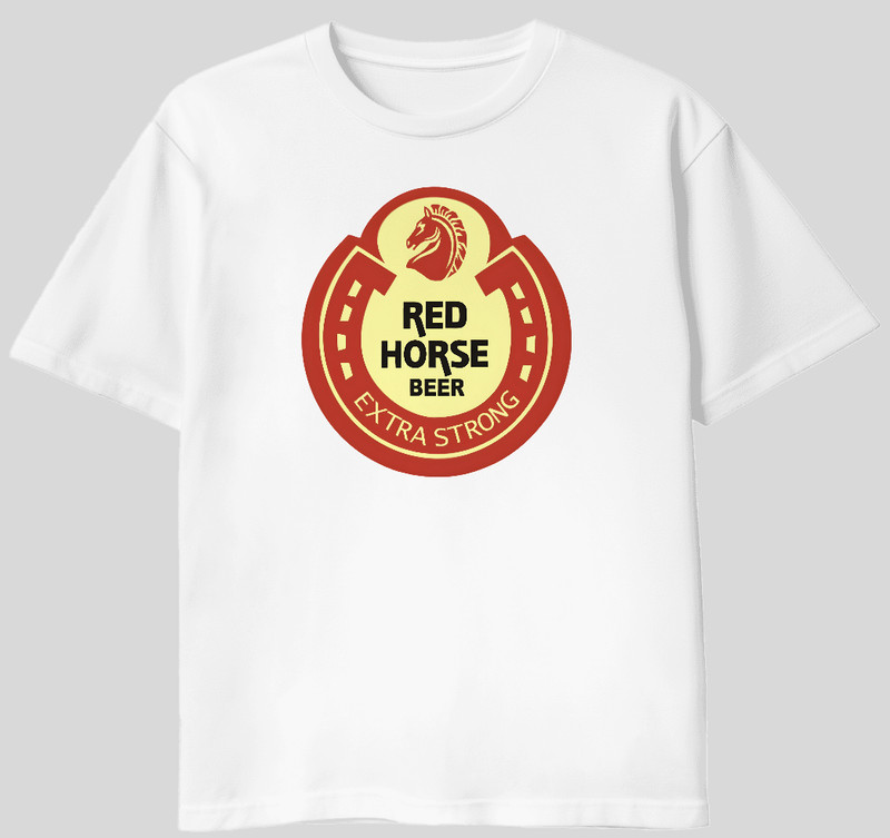 Red Horse Beer Inspired Shirt | Vintage Beer Logo Style Tee | Retro Brewery Grap gallery