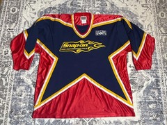 Snap-On Sports Jersey Size XL Red Blue Yellow Number 19