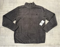 NWT Spyder Fleece Quarter Zip Pullover Lightweight Gunmetal Grey XL