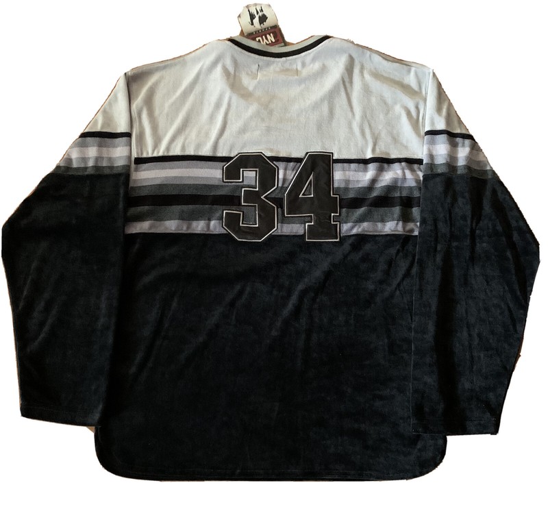 NYC 212 Team Sports Vintage 1980 #34 Black/ Grey Pullover Jersey XL NEW TAG gallery