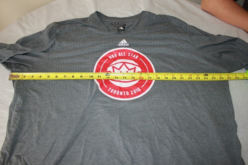 Adidas NBA All-Star Toronto 2016 Men's 3XL Aeroknit Climacool Grey Long Sleeve gallery