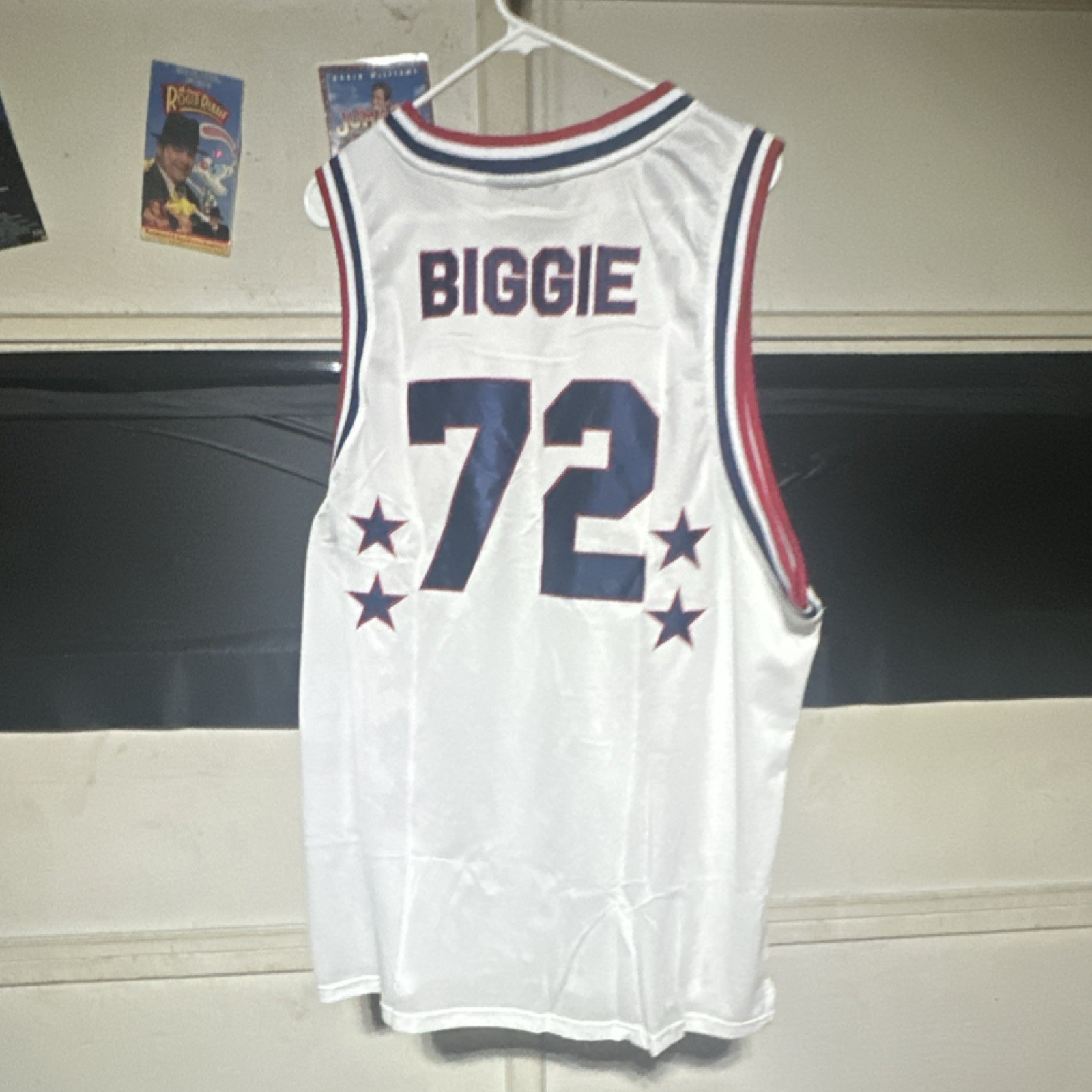 BAD BOY Collection BIGGIE 72 Jersey Tank 3XL White Red Blue Embroidered gallery