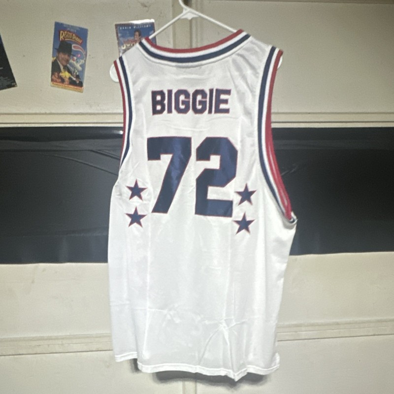 BAD BOY Collection BIGGIE 72 Jersey Tank 3XL White Red Blue Embroidered gallery